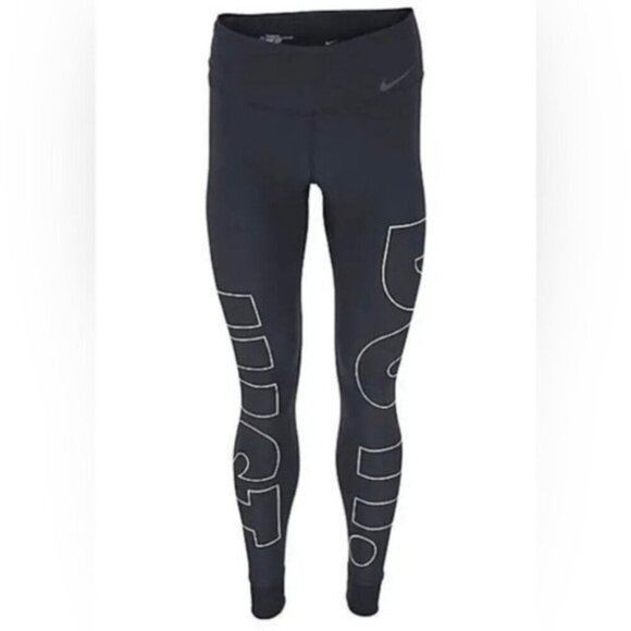 NIKE Power Legend Training Dri-Fit Just Do It JDI Graphic Logo Cuff Leggings S - Picture 7 of 14